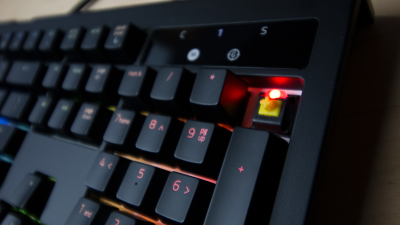 Illustration for article titled Razer Blackwidow Chroma V2 Yellow Review: More Gaming, Less Typing